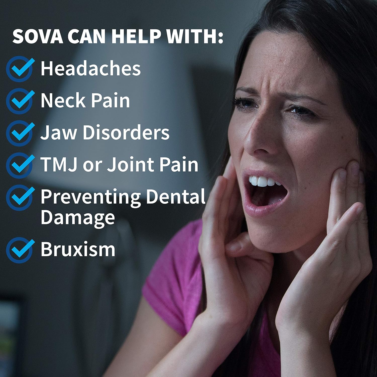 SOVA Night Guard Aero 1.6mm Night Guard Custom-Fit Dental Mouth Guard, White, One Size (SVA1.6-AERO): Garden & Outdoor