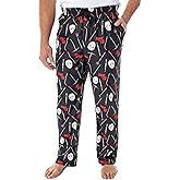 Friday The 13th Men's Jason Hockey Mask Allover Pattern Lounge Sleep Pajama Pants