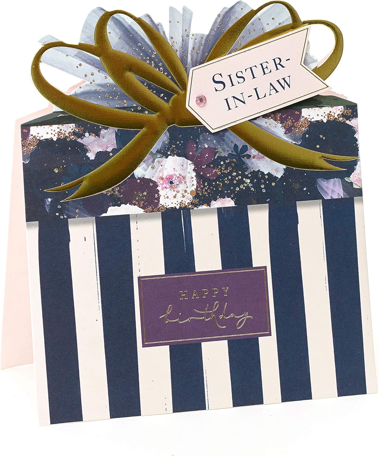 Sister in Law Birthday Card, Birthday Card for Her Birthday Present Design Card for Sister in Law Stylish Birthday Card for Female - Image 4
