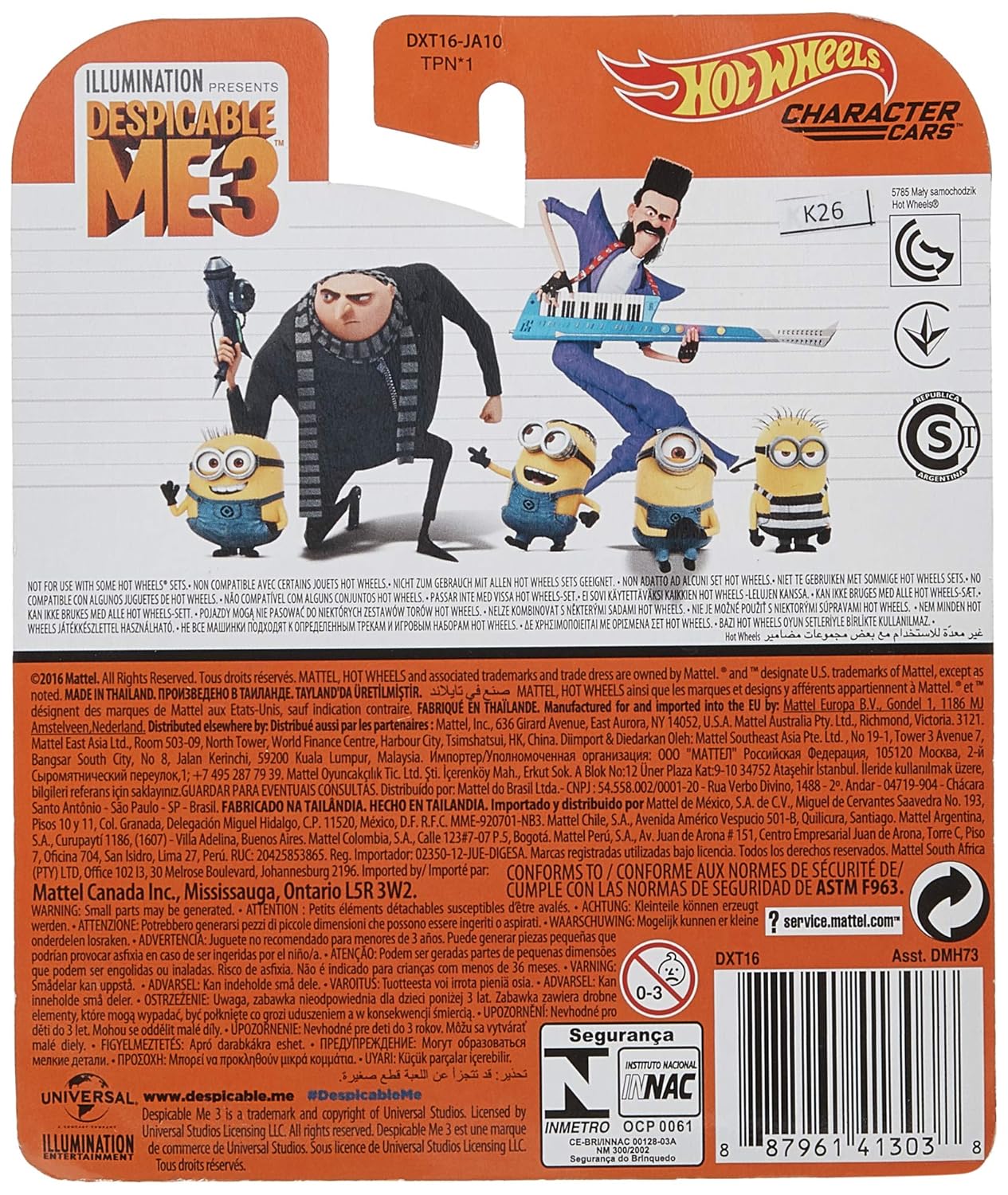 hot wheels despicable me 3