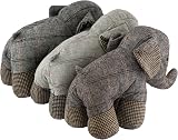 The Magic Toy Shop Weighted Elephant Door Stop Novelty Fabric Floor Stopper 1kg view 5