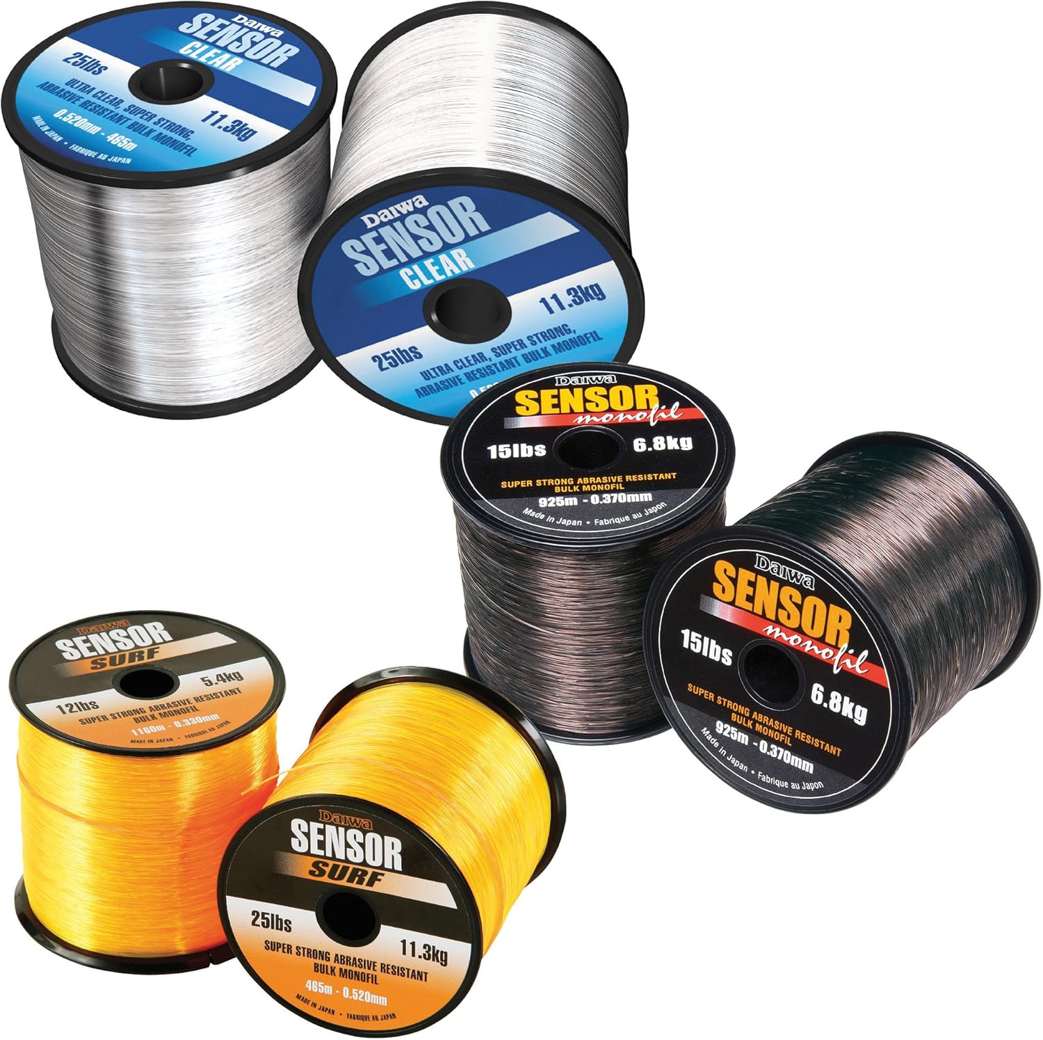 Daiwa New Sensor Fishing Mono Line Orange Amazon.co.uk Sports & Outdoors