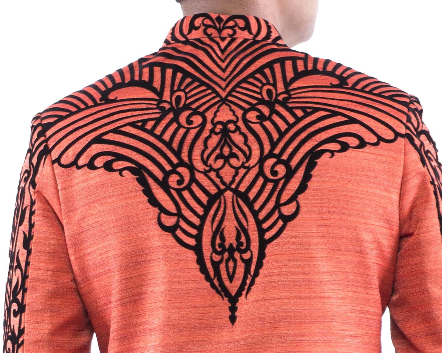 raj design studio men's raw silk harem pant style 210_white_medium