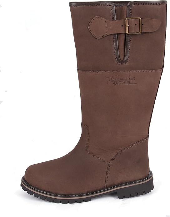 Orthopädische Lederstiefel Herren - Handgefertigte Fahrstiefel Mit Zehengewölbe