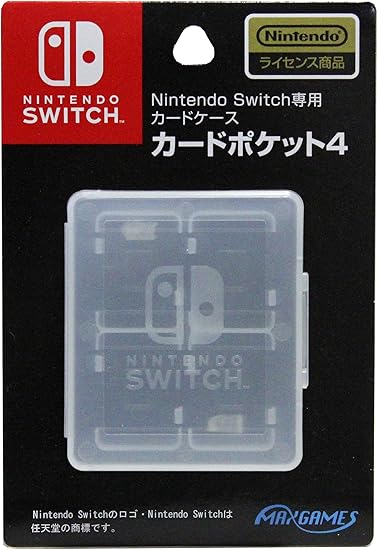 Amazon Nintendo Switch専用カードケース カードポケット4 ホワイト 周辺機器 アクセサリ