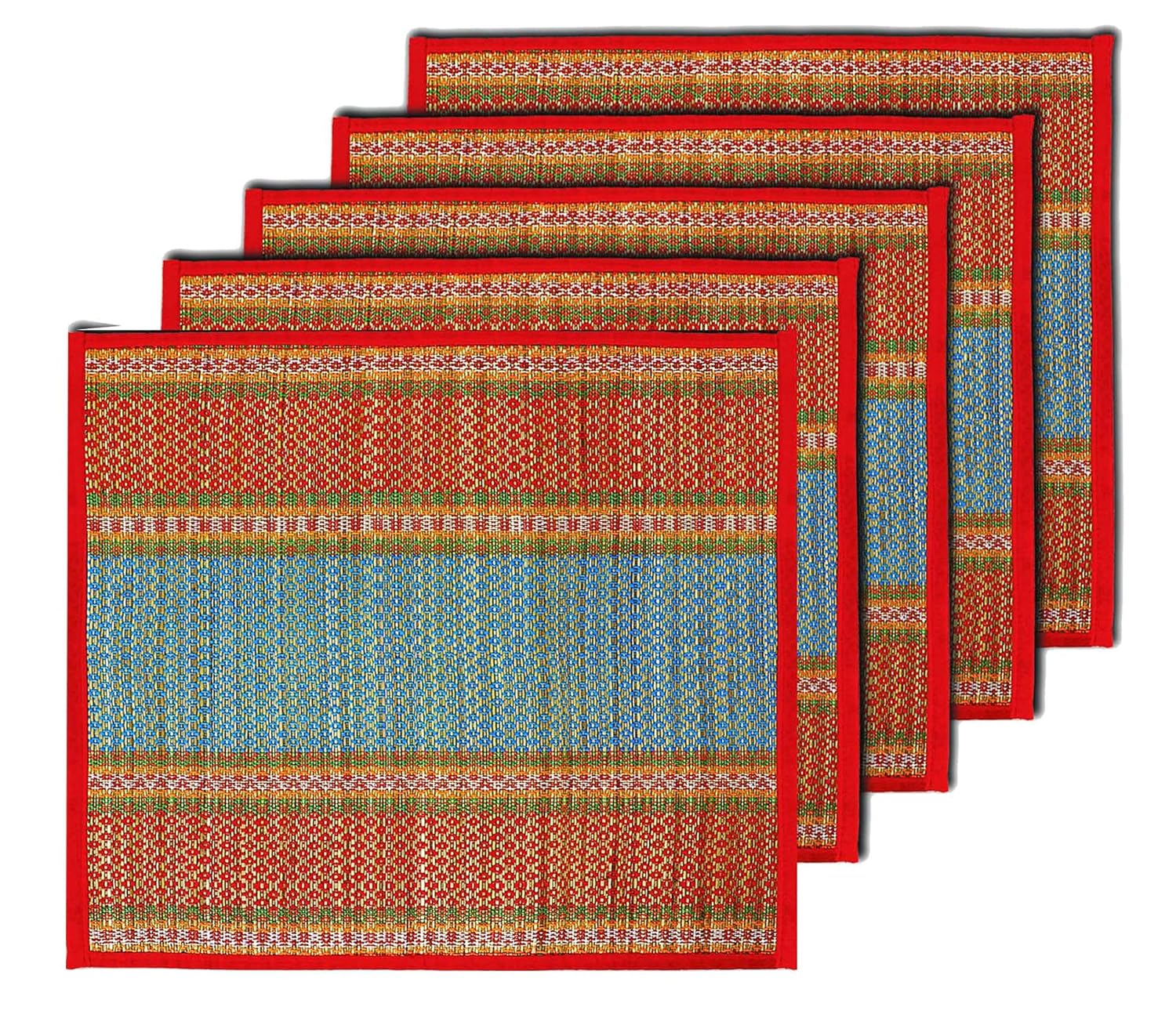 Buy MADHABI Natural River Grass Handcrafted Pooja Floor Mats All So Use