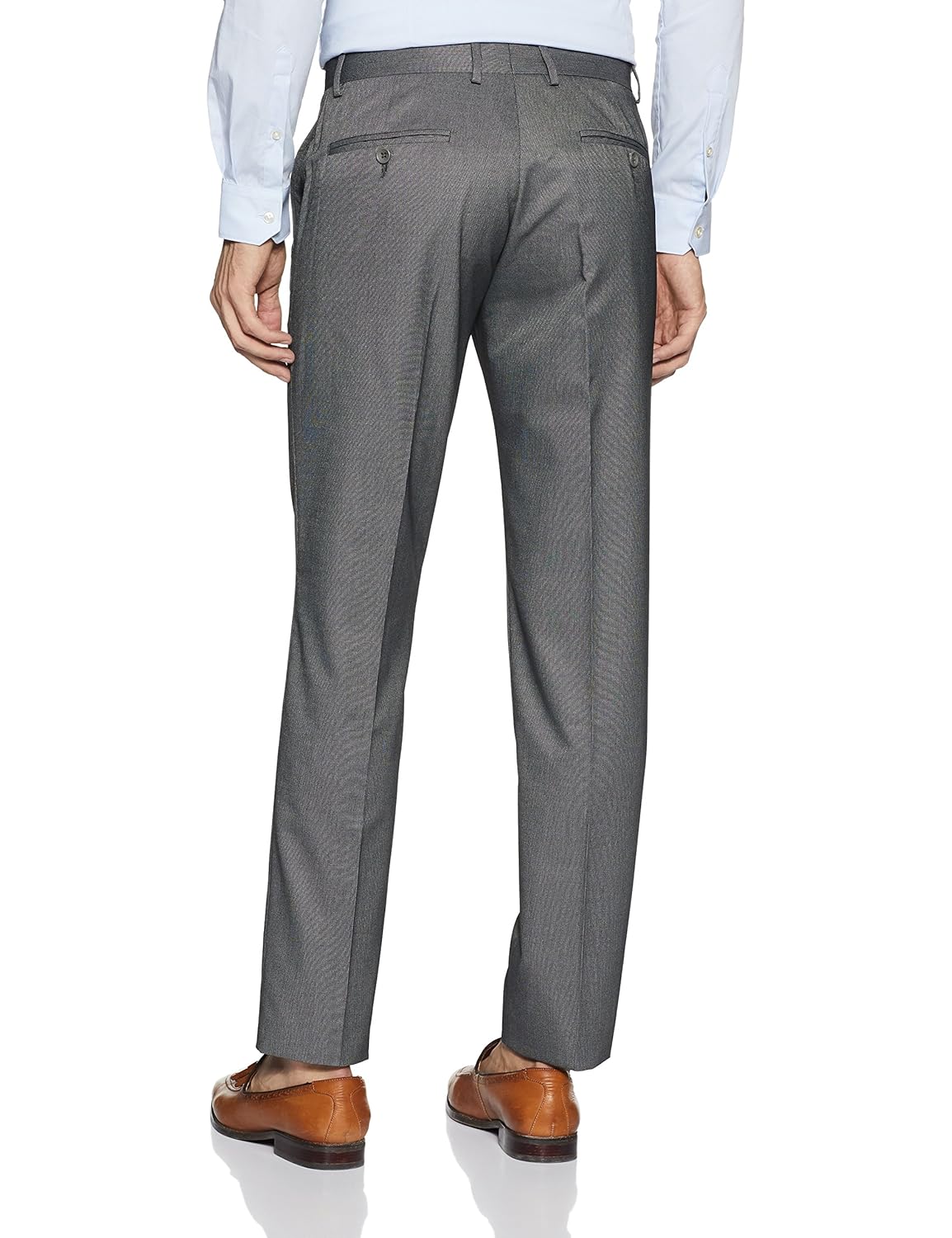 john players men's slim fit formal trousers