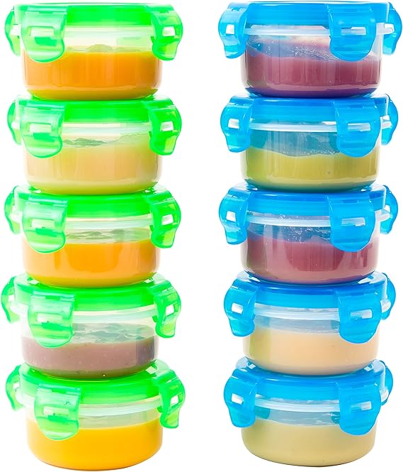 Elacra Petit Pot Conservation bÈbÈ Lot de 10, 100 ml Amazon.fr Bébés & Puériculture