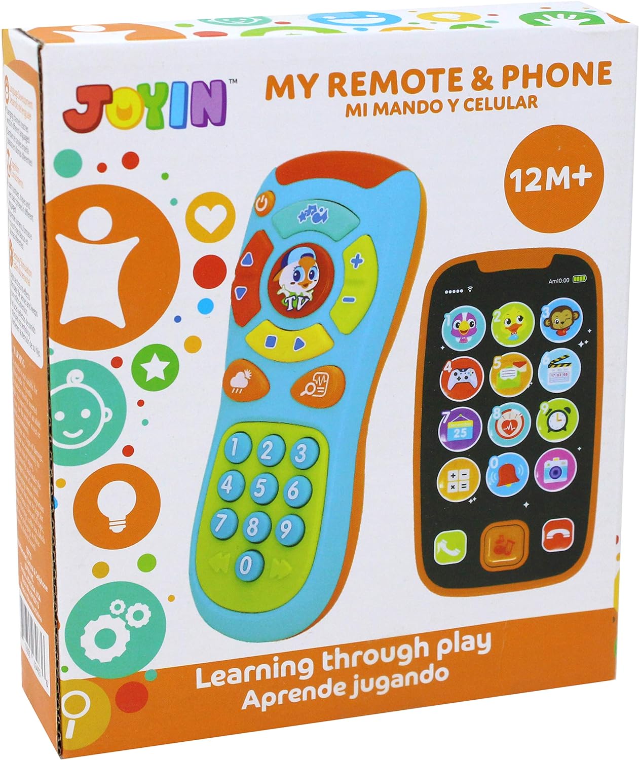 JOYIN My Learning Remote and Phone Bundle with Music, Fun, Smartphone Toys for Baby, Infants, Kids, Boys or Girls Birthday Gifts, Holiday Stocking Stuffers Present: Toys & Games