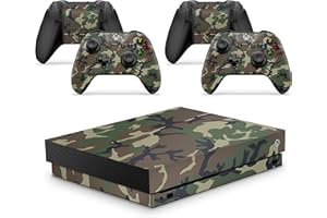 GIZMOZ N GADGETZ Xbox ONE X Camouflage Console Skin Decal Sticker + 2 Controller Skins