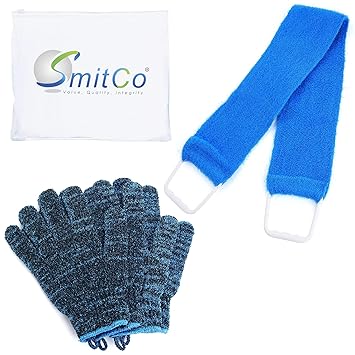 Amazon Com Smitco Exfoliating Gloves Back Scrubber For Shower
