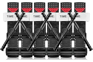 Bencai Tourniquet, 6-Pack Tactical Tourniquets - Reinforced with Thicker Nylon Rod, Military Combat Medical Rescue, Quick Bleeding Control for Outdoor Emergencies, Essential First Aid Kit Supply