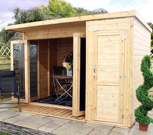 Combi Garden Rooms With side Shed: Amazon.co.uk: Garden &amp; Outdoors