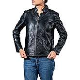 Jild Stylish Collar Casual Womens Leather Jacket - Biker Style Premium Lambskin Leather Jacket Women