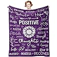 Xutapy Get Well Soon Gifts for Women, Inspirational Gifts for Women, Hug Healing Blanket Purple 60’’X50’’, Feel Better/Thinking of You/Encouragement/Surgery Recovery/Cancer Care Gifts for Women