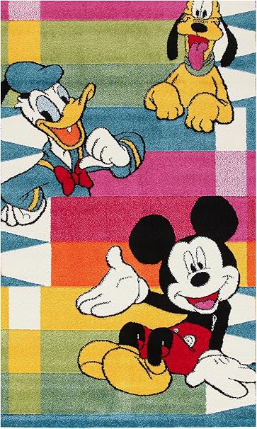 Disney Teppich Premium Mickey Pencils Violett Grun Mehrfarbig 133