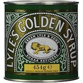 Lyle's Golden Syrup 454g | Rich, Warm Taste with a Mellow Mouth-feel and Appetizing Aroma, Ideal for Cake Baking, Biscuits, Desserts and Flapjacks.
