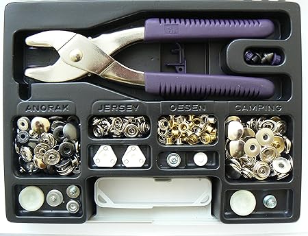 Prym Mallette Boutons Pression Rivets œillets Pince Vario 651420 Jeans Amazon Fr Cuisine Maison