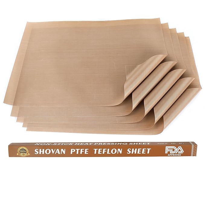 ss shovan Papel de Horno, Reutilizable Paquete de 5 Hojas de ...