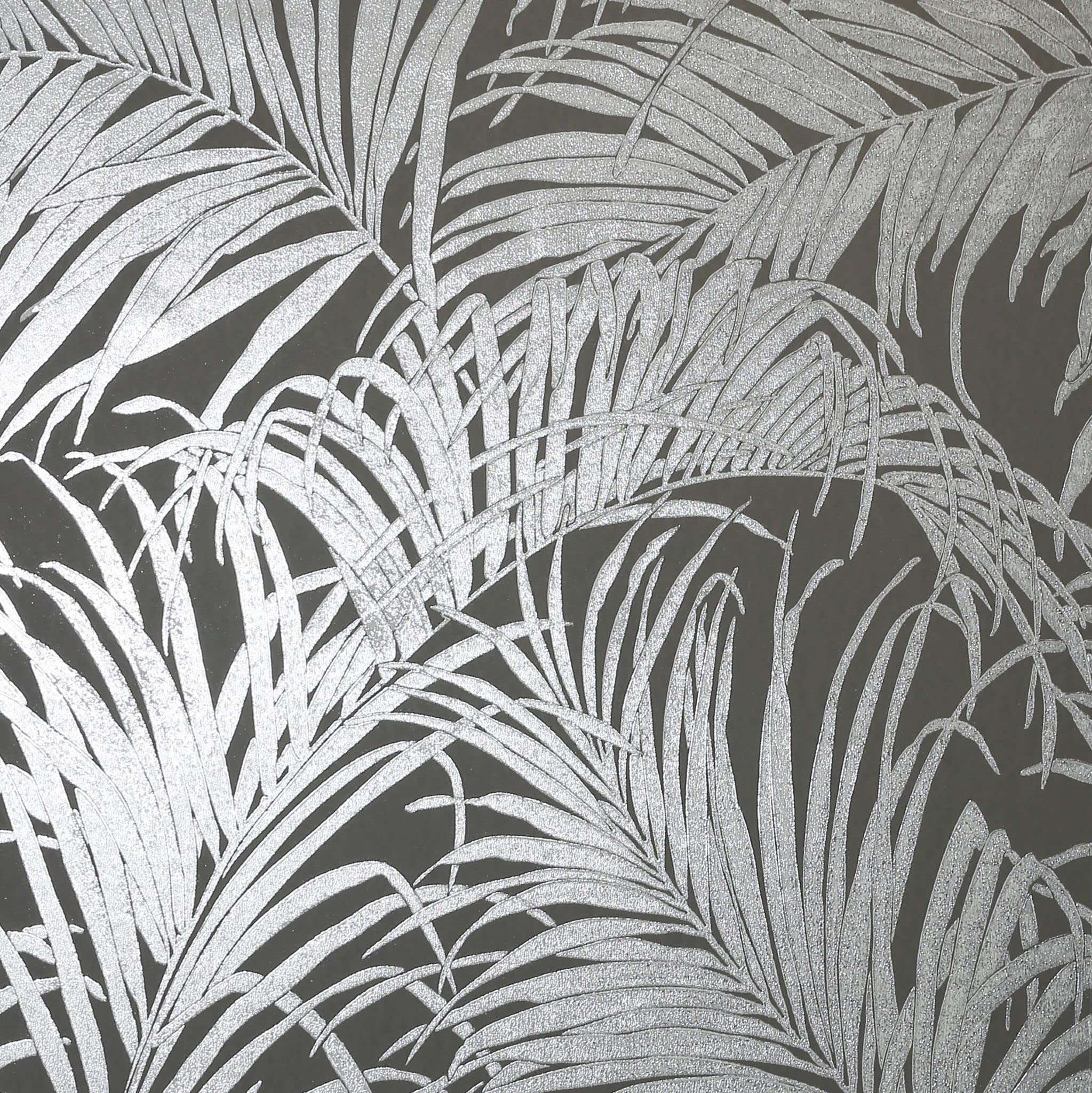 Arthouse Palm Gunmetal Grey Wallpaper 903305