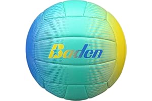 Baden | Fun Design | Official Size & Weight Indoor & Outdoor Volleyball | Bright & Beachy! Soft Touch Synthetic Leather, Durable Stitching |All Ages & Skill Levels