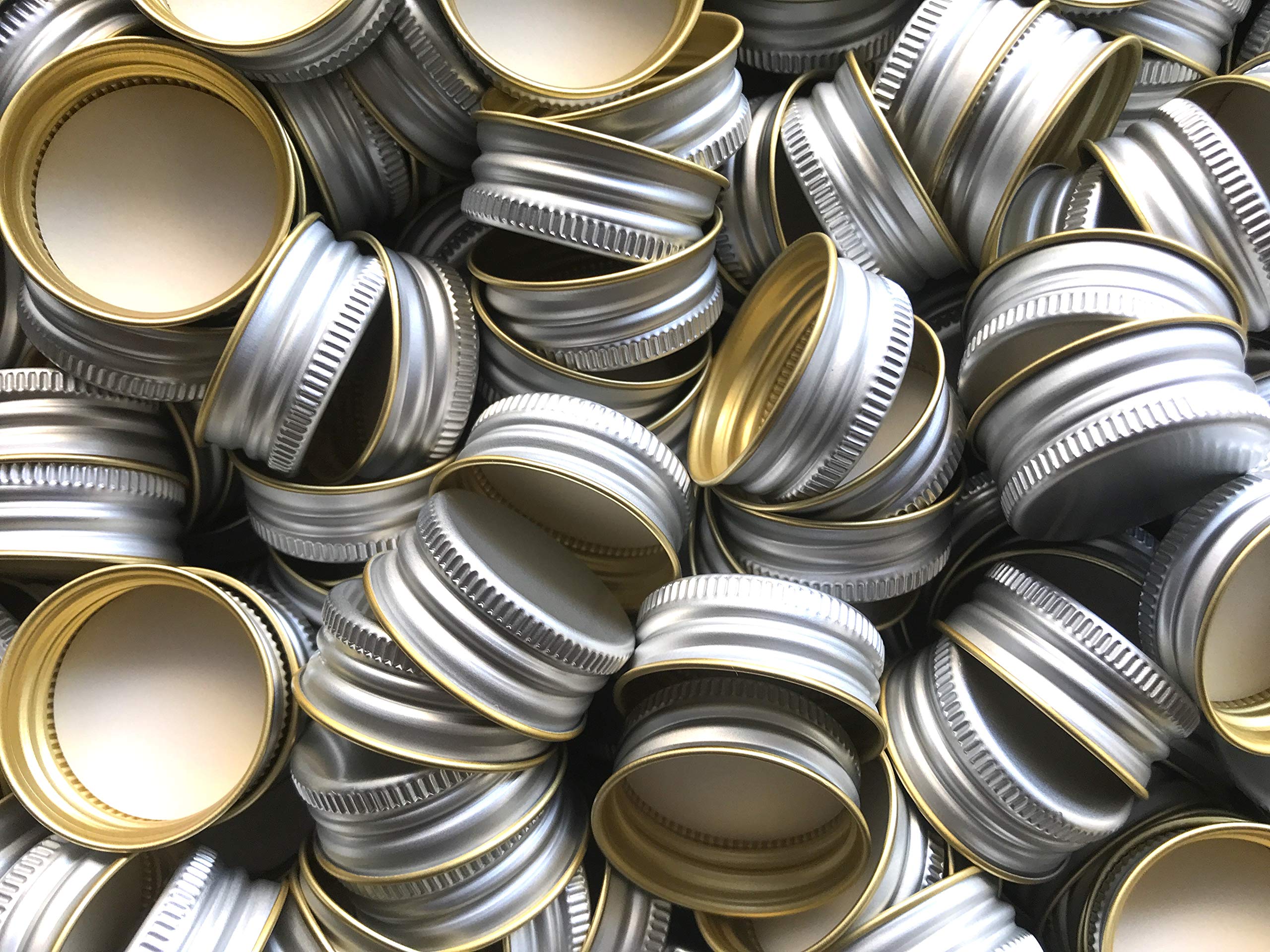 10 to 100 Pcs Replacement Screw Caps PP31.5 PP31.5 with Rolled Edge, Screw Caps for Aluminum Bottles (10 Pcs)