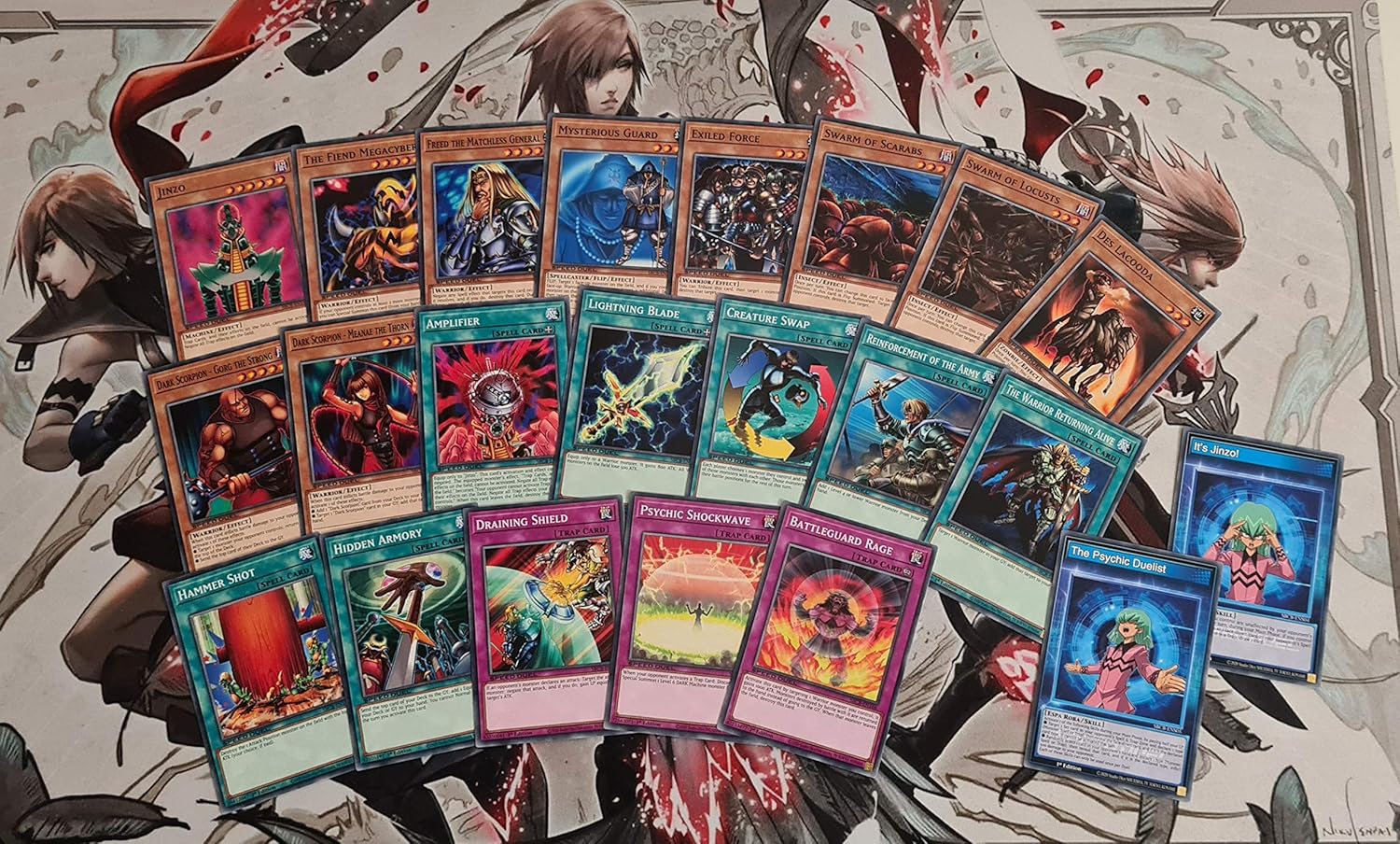 Yugioh Deck 100 Genuine 22 Cards Yu Gi Oh Jinzo Deck Trap Destroyer Battle City Combo Speed Duel Deck Amazon Co Uk Toys Games