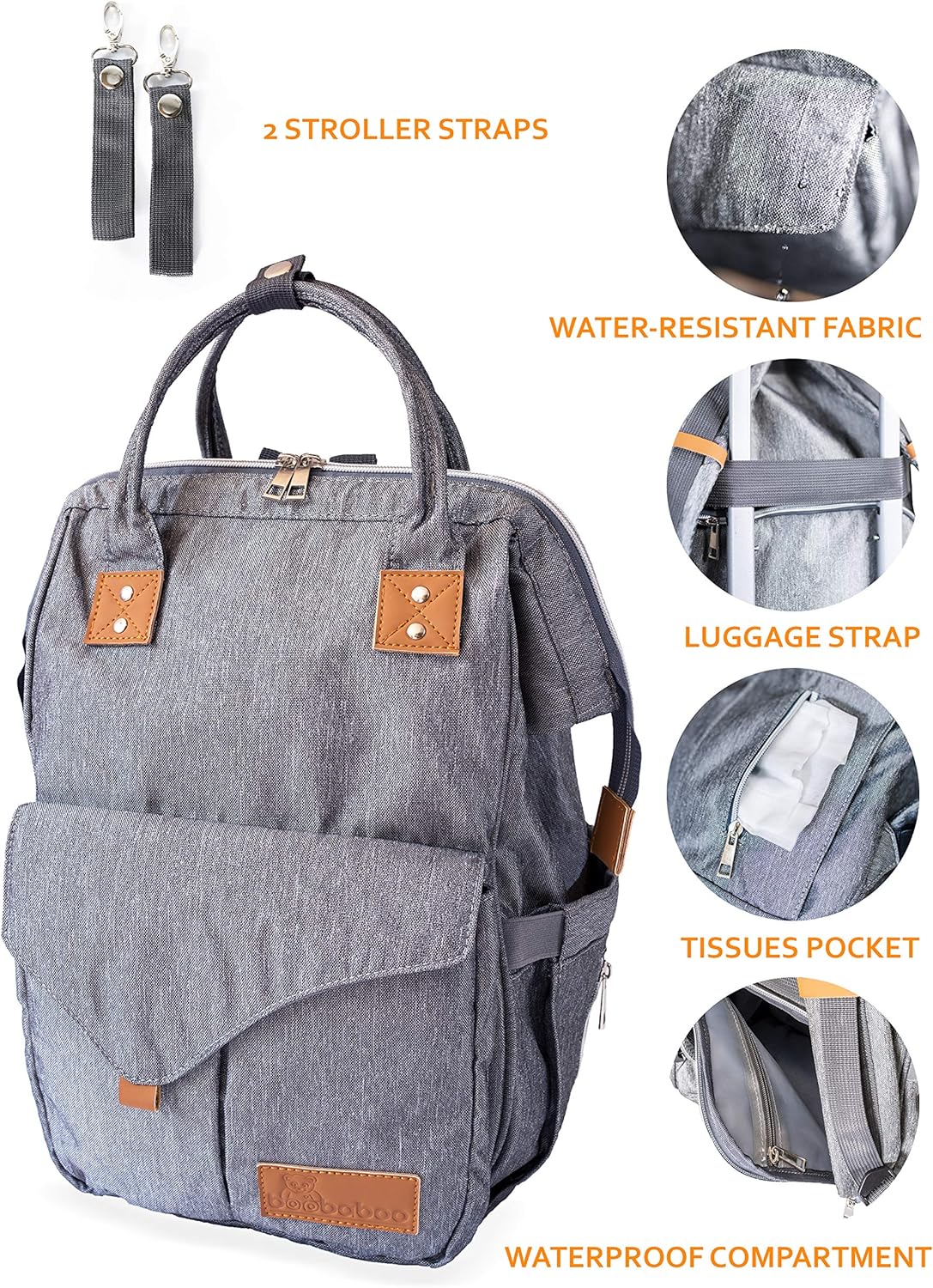 changing bag with bottle warmer