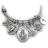 St. Veronica Bangle Bracelet, Patron Saint Confirmation Gift