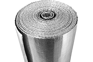AGHITG Reflective Bubble Insulation Roll,59"(w) x16.4 Ft（L）Aluminum Foil Roll for Window Insulation for Winter ,RV Insulation,Radiant Barrier