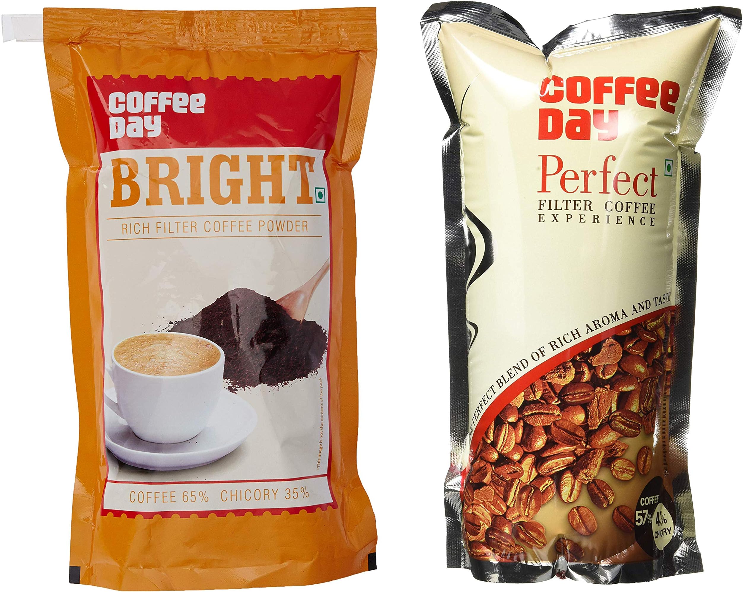 Coffee Day Bright Rich Fliter Coffee, 500g and Coffee Day Perfect, 500g