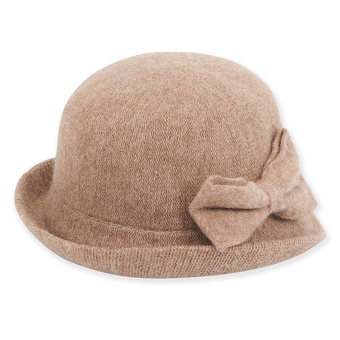 wool cloche bucket hat
