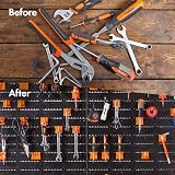 VonHaus Garage Tool Storage Pegboard with Shelf and 50 Hooks view 6