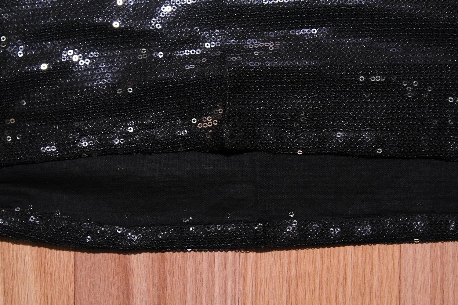 s.k. textiles women's sequence petticoat with cotton lining (sql018bk31m, black, 44)