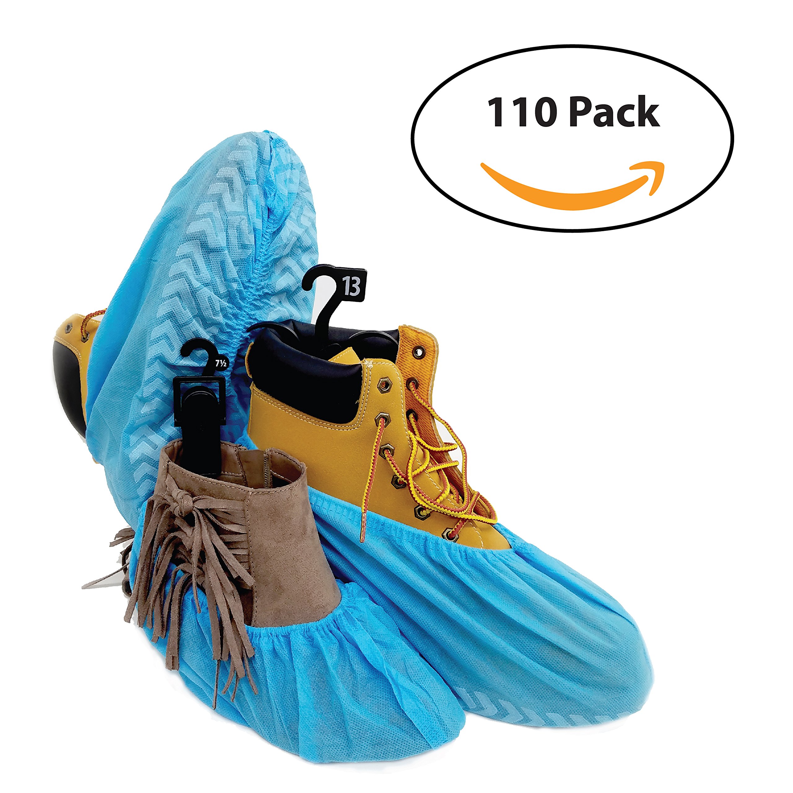 110 Premium Disposable Boot Shoe Covers by PedaShield Booties are