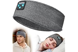 Sleeping Headphones Bluetooth Headband, Perytong Soft Sleep Headphones Headbands,Long Time Play Sleeping Headsets with Built 