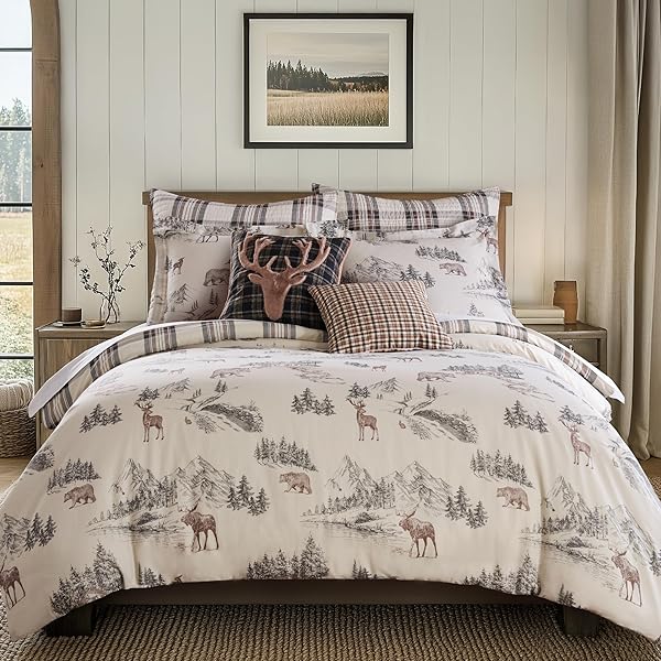 LEVTEX HOME – LODGE TOILE COMFORTER SET –...
