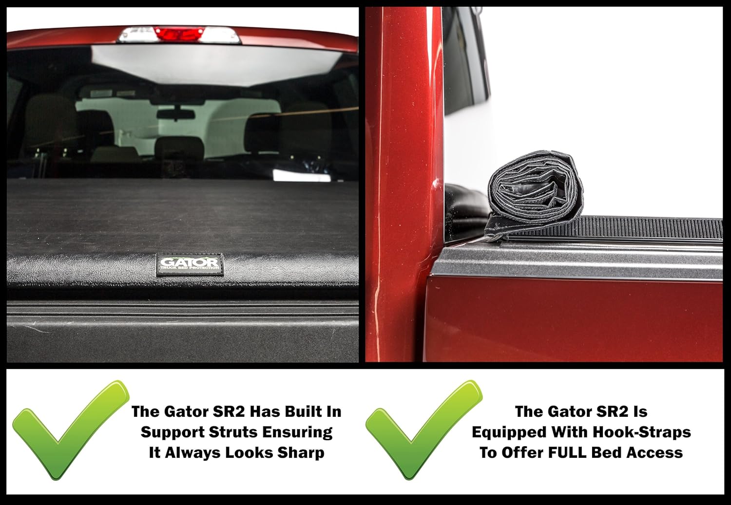 Amazon Com Gator Sr2 Premium Roll Up Fits 2007 2019 Toyota Tundra 5 5 Ft Bed W O Track System Only Soft Roll Up Tonneau Truck Bed Cover 58501 Made In The Usa Automotive