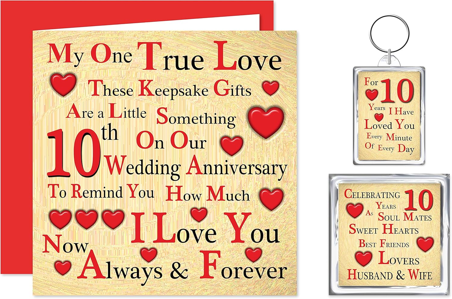 10th wedding anniversary card for husband