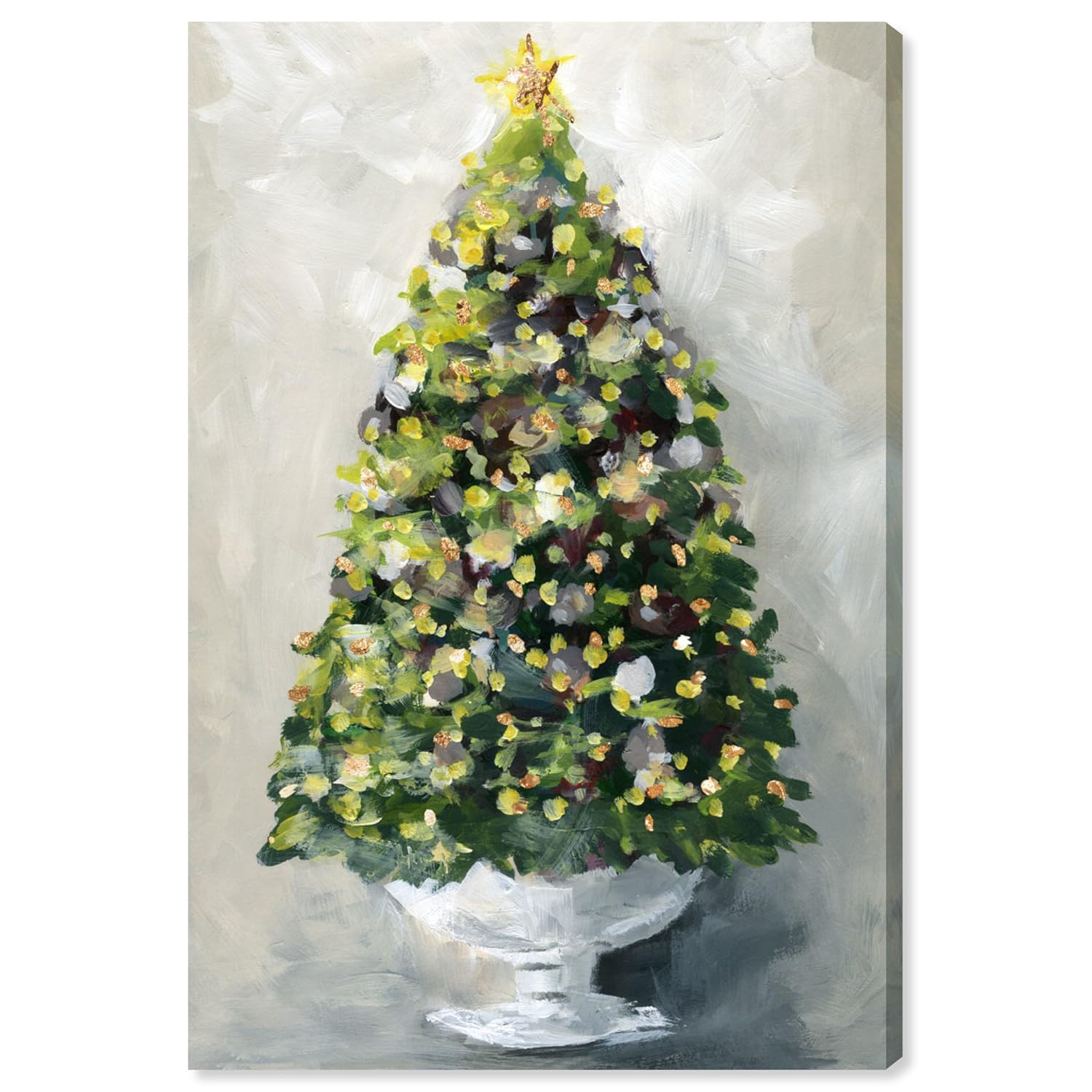 Amazon.com: Christmas Tree 1' Contemporary Canvas Wall Art Print for