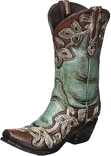 Amazon Com Accents Occasions Ceramic Cowboy Boot Planter Or