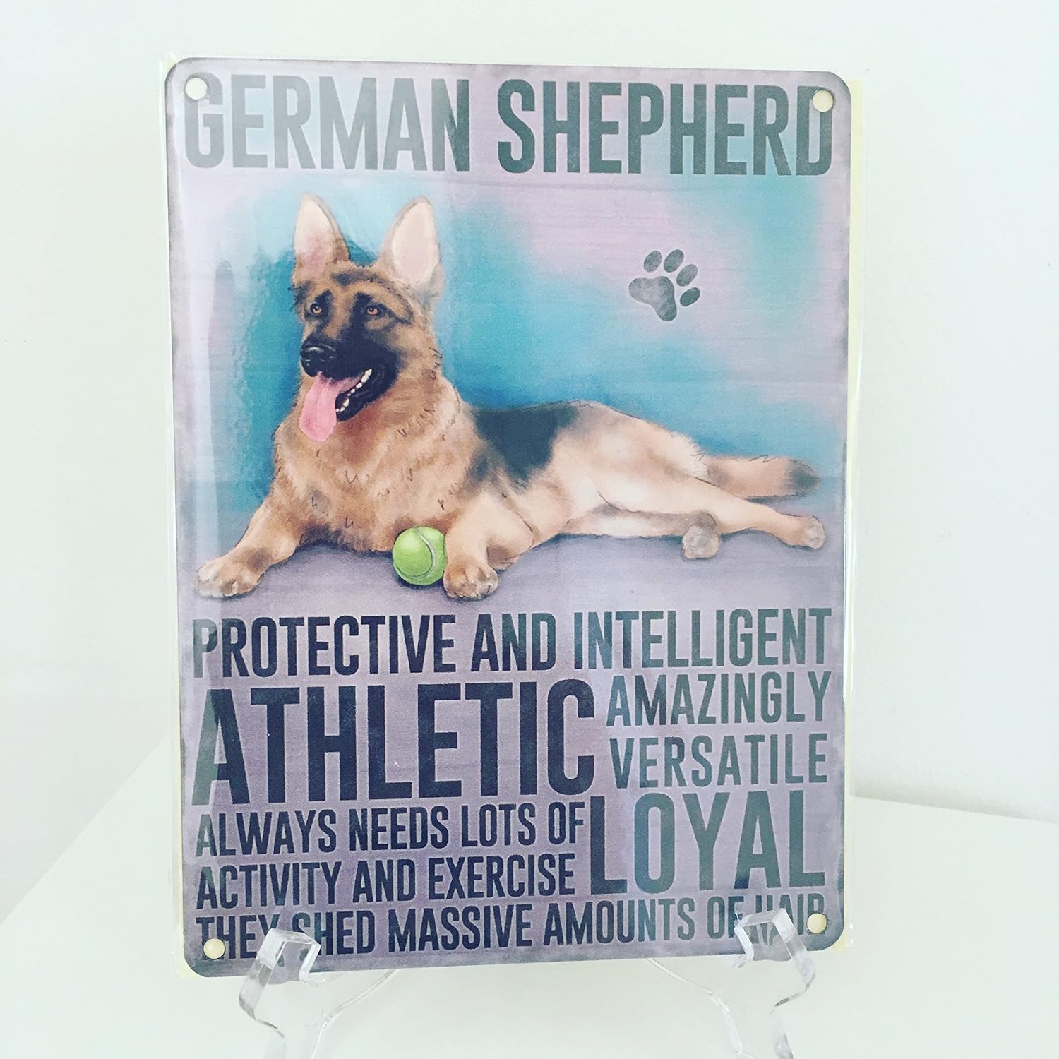 Amazon Com German Shepherd Dog Metal Wall Sign Decor Plaque