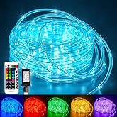 Minetom Color Changing Rope Lights Outdoor, 33FT 100 LED Rope Light | Outdoor String Lights with Remote, Timer, Waterproof Christmas Light Outdoor Decoration for Outside Indoor Bedroom,16 Colors