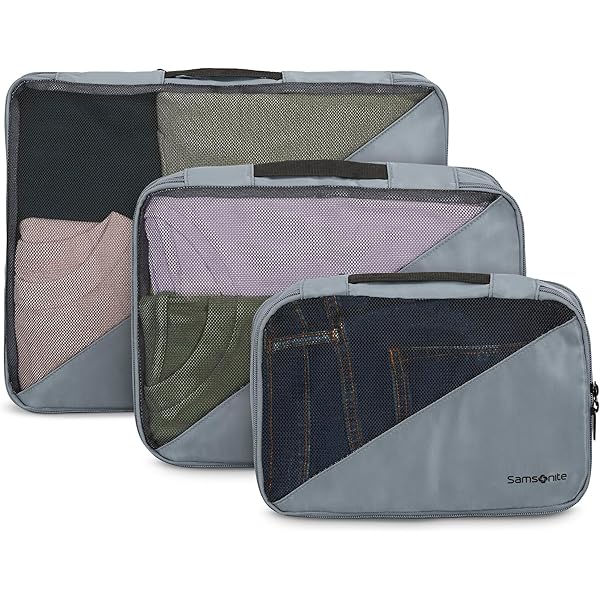 Amazon.com | Samsonite 3-Piece Compression Packing Cube Set, Black