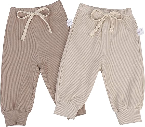 Amazon Co Jp F S Maumu ベビー ズボン 紐付き リブ ゆったり コットン ズボン サルエルパンツ スウェットパンツ 赤ちゃん 幼児 ロングパンツ 長ズボン 韓国 子供服 カジュアル ずぼん 服 ファッション小物