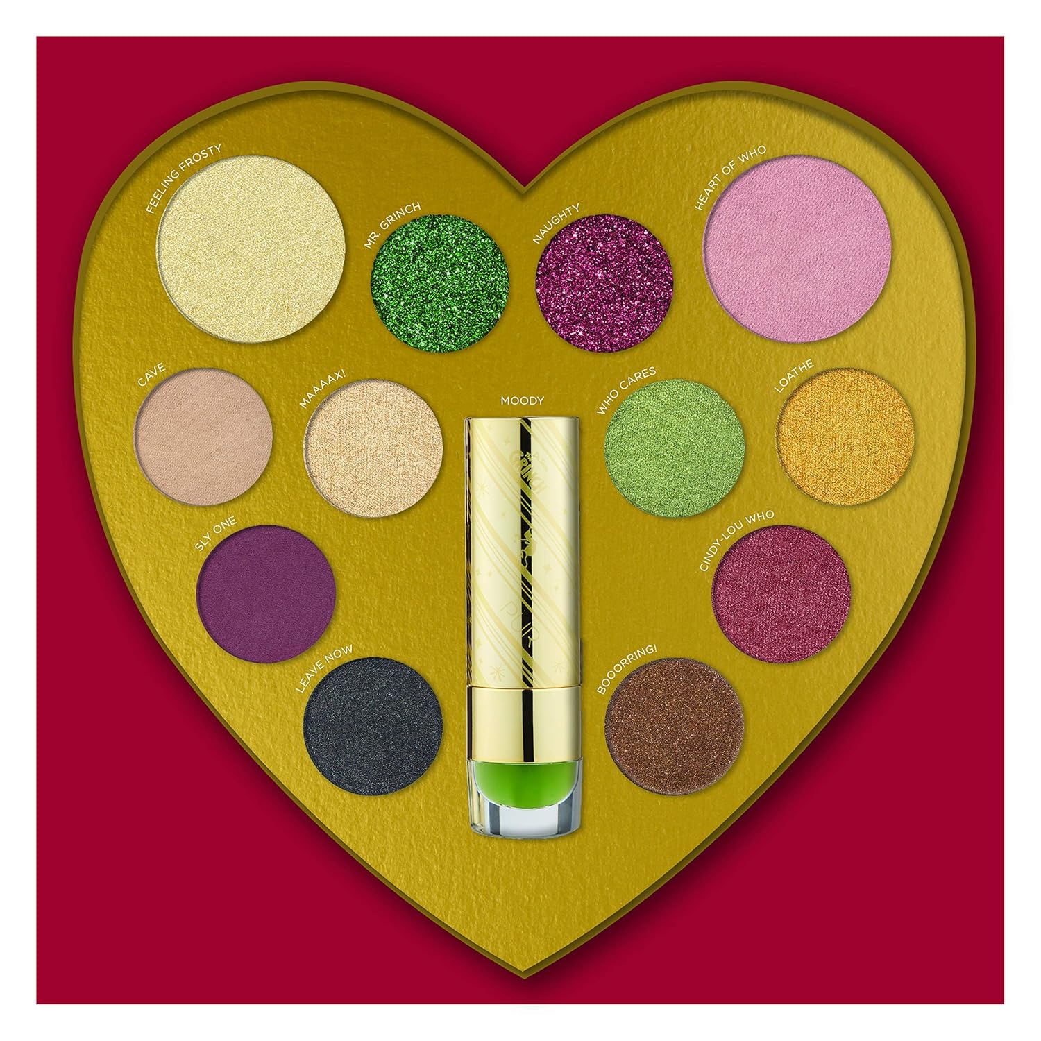 PÜR Dr. Seuss' The Grinch Good Enough To Steal Face Palette & Color-Changing Lip Balm Set