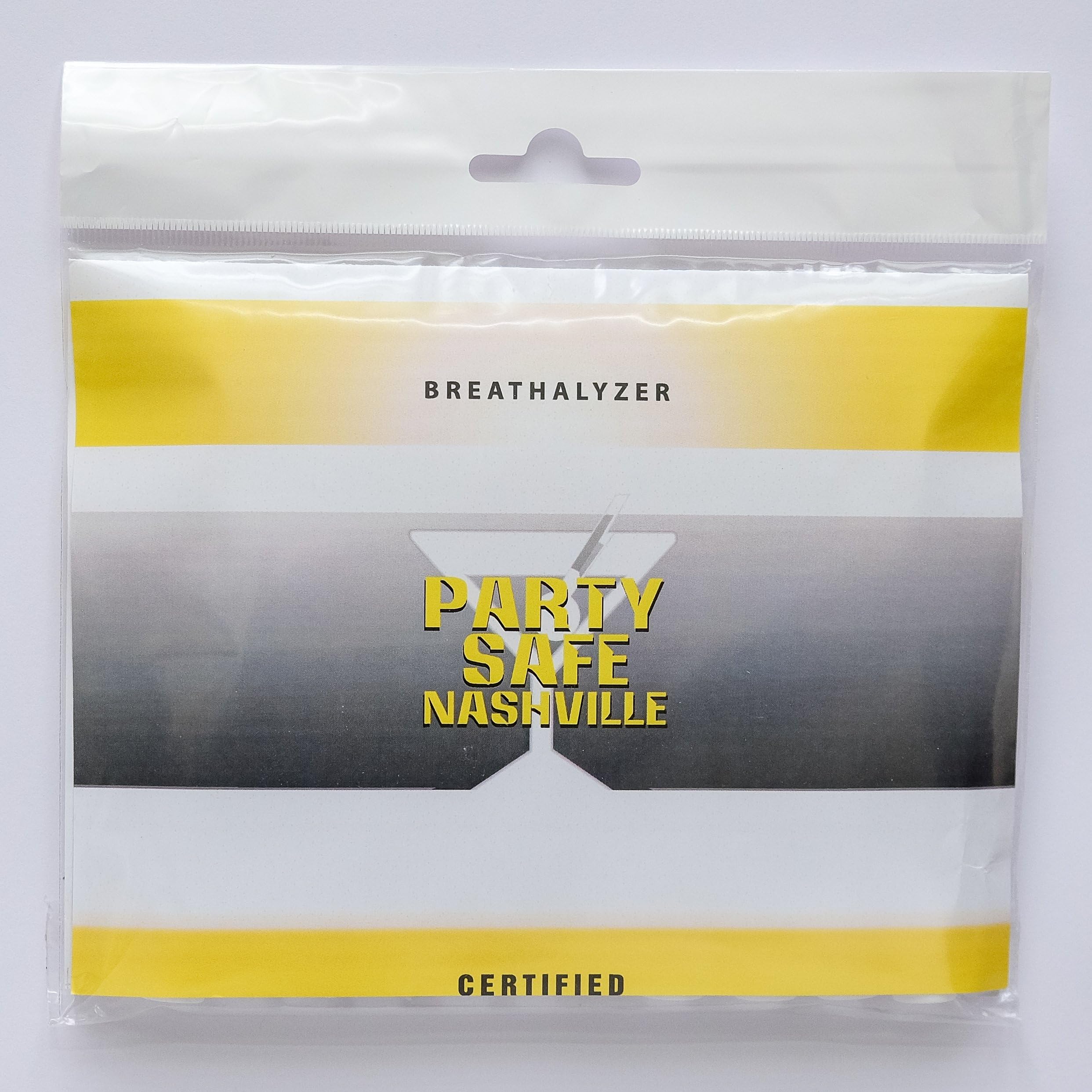 Certified Disposable Portable Alcohol-Breathalyzer Tester Single Use 10 Pack From Party Safe