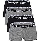 B2BODY Breathable Cool Touch Underwear Women - Boyshort Panties for Women Small to Plus Size Multi Pack