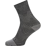 GORE WEAR C3 Mid Socks, Graphite Grey/Black, 3.5-5