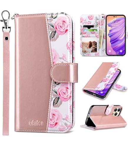 Amazon.com: XYX Wallet Case for iPhone 14, Butterfly Cat Pattern